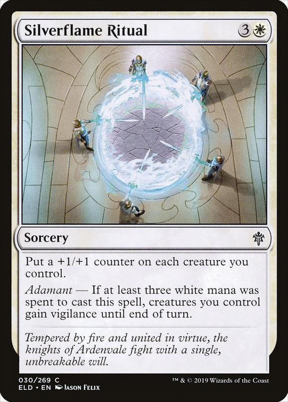 Ritual de la Llama Plateada [Trono de Eldraine] 