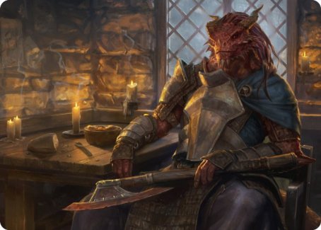 Tarjeta de arte de espadachín hastiado [Serie de arte de Dungeons &amp; Dragons: Adventures in the Forgotten Realms] 