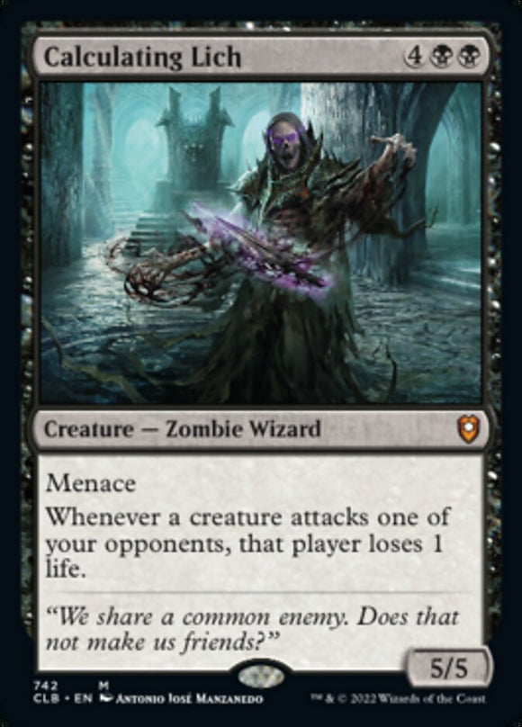 Lich calculador [Commander Legends: Battle for Baldur's Gate] 