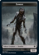 Zombie // Treasure Double-Sided Token [Game Night: Free-for-All Tokens]-1