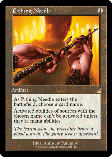 Aguja para descabello (marco retro) [Ravnica Remastered] 