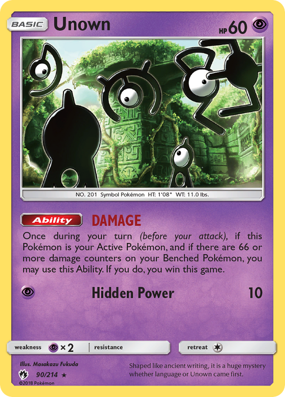 Unown (90/214) [Sol y Luna: Trueno Perdido] 