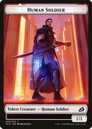 Shark // Human Soldier (005) Double-Sided Token [Ikoria: Lair of Behemoths Tokens]-2