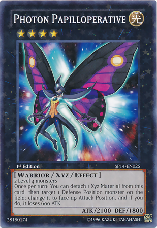 starfoil rare yugioh card Photon Papilloperative [SP14-EN025] Starfoil Rare