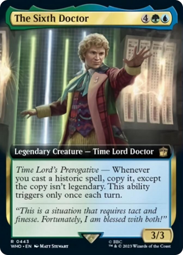 El Sexto Doctor (Ilustración ampliada) [Doctor Who] 