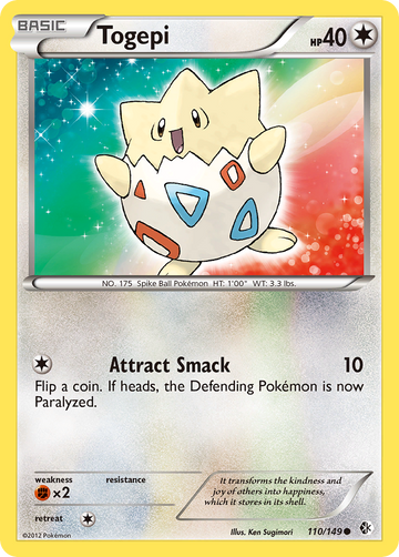 Togepi (110/149) [Blanco y negro: fronteras cruzadas] 