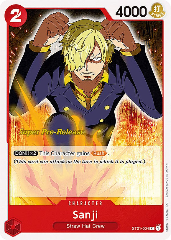 Sanji [Super Pre-Release Starter Deck: Tripulante del Sombrero de Paja] 