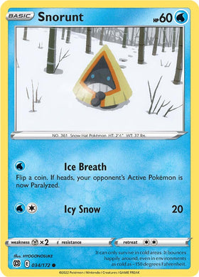 Snorunt (034/172) [Espada y escudo: estrellas brillantes] 