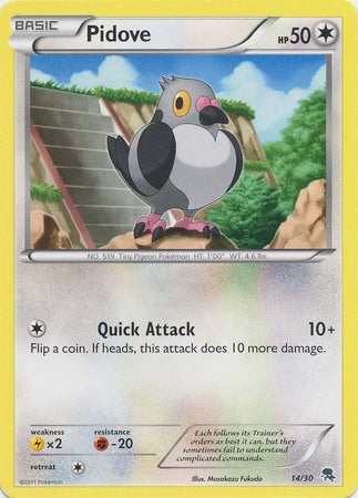 Pidove (14/30) [Blanco y negro: Kit de entrenamiento - Zoroark] 