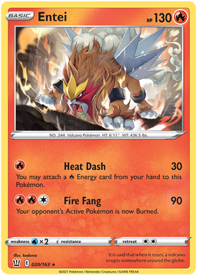 Entei (020/163) [Espada y escudo: estilos de batalla] 