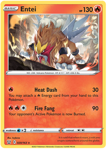 Entei (020/163) [Espada y escudo: estilos de batalla] 