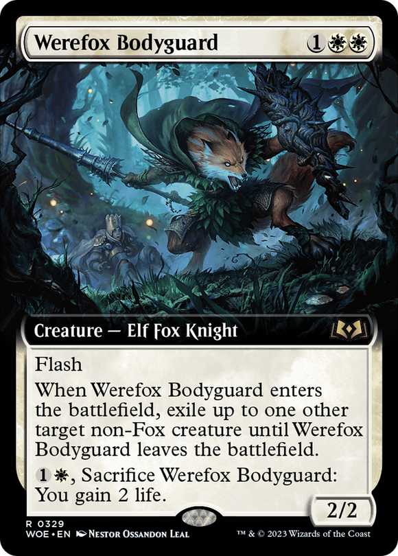 Guardaespaldas hombre-ox (ilustración ampliada) [Wilds of Eldraine] 