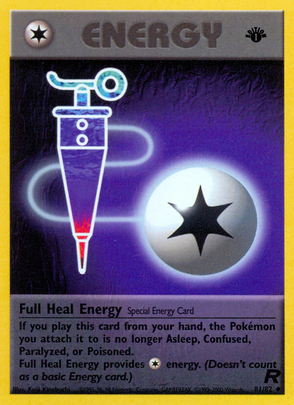 Energía de curación completa (81/82) [Equipo Rocket 1.ª edición] 