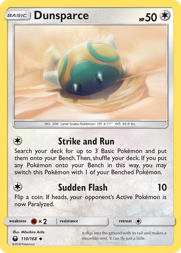 Dunsparce (110/168) [Sol y Luna: Tormenta celestial] 