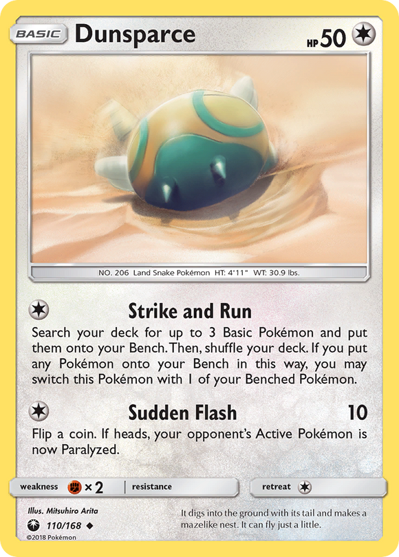 Dunsparce (110/168) [Sol y Luna: Tormenta celestial] 
