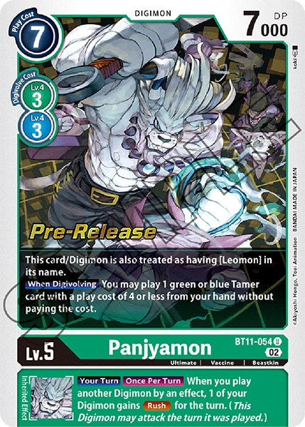 Panjyamon [BT11-054] [Promociones previas al lanzamiento de la fase dimensional] 