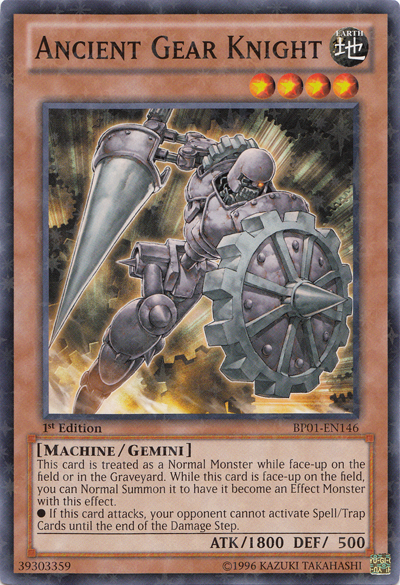 Caballero de engranaje antiguo [BP01-EN146] Starfoil Raro 