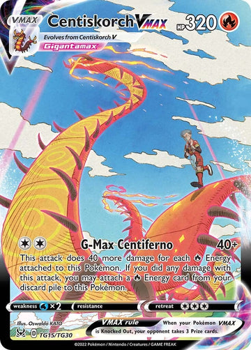 Centiskorch VMAX (TG15/TG30) [Espada y escudo: origen perdido] 