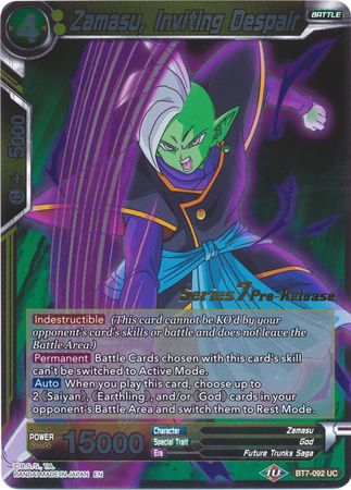 Zamasu, invitando a la desesperación (BT7-092_PR) [Promociones de prelanzamiento de El asalto de los Saiyans] 