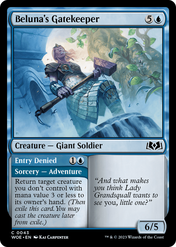 Guardián de la puerta de Beluna // Entrada denegada [Wilds of Eldraine] 