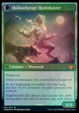 Avabruck Caretaker // Hollowhenge Huntmaster [Innistrad: Crimson Vow Prerelease Promos] - 0