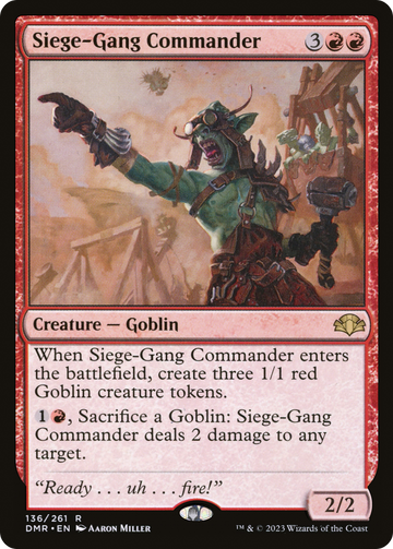 Comandante de pandillas de asedio [Dominaria Remastered] 