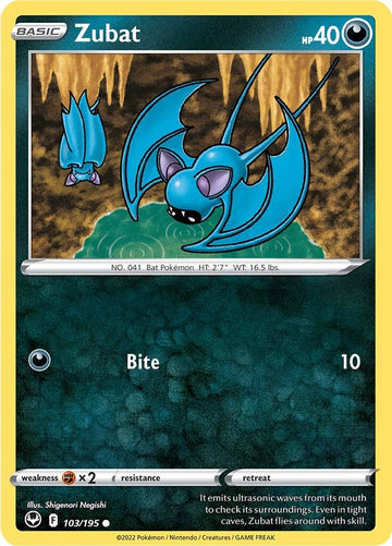 Zubat (103/195) [Sword & Shield: Silver Tempest] - 0