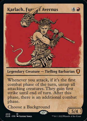 Karlach, Furia del Averno (Escaparate) [Commander Legends: Battle for Baldur's Gate] 