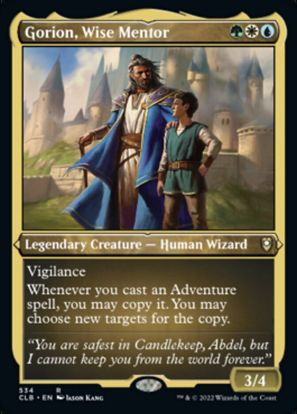 Gorion, sabio mentor (lámina grabada) [Commander Legends: Battle for Baldur's Gate] 