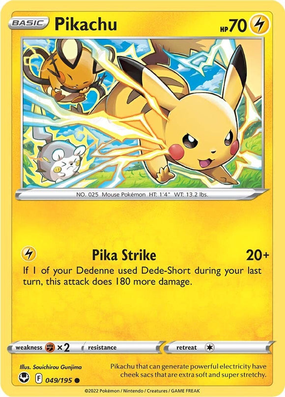 Pikachu (049/195) [Espada y Escudo: Tempestad Plateada] 
