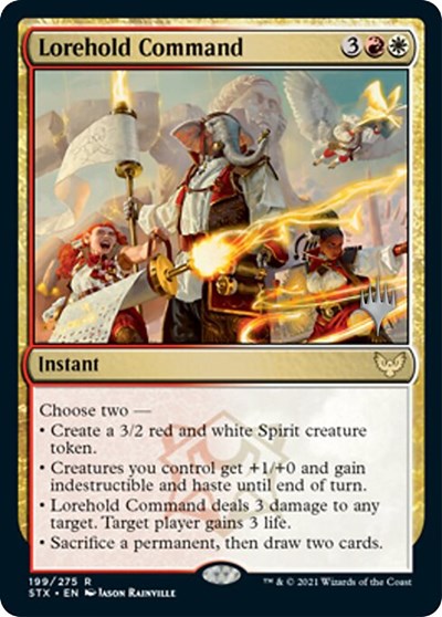 Comando de Lorehold (paquete promocional) [Promociones de Strixhaven: Escuela de magos] 