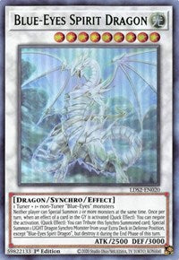 Dragón espiritual de ojos azules (verde) [LDS2-EN020] Ultra raro 