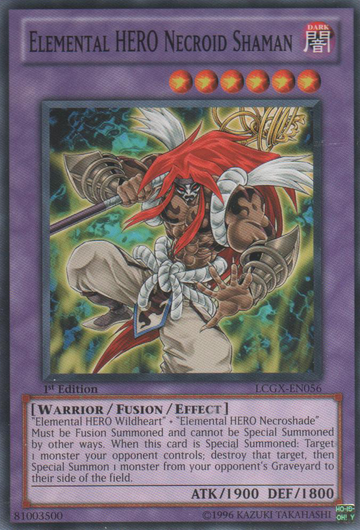 Chamán Necroide HÉROE Elemental [LCGX-EN056] Común 