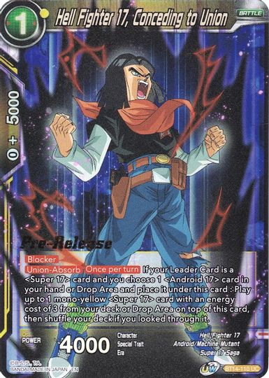 Hell Fighter 17, Concediendo a Union (BT14-110) [Promociones de prelanzamiento de Cross Spirits] 