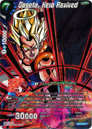 Gogeta, héroe revivido (SPR) (BT5-038) [Renacimiento milagroso] 