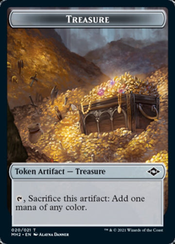 Bird // Treasure (20) Double-Sided Token [Modern Horizons 2 Tokens] - 0