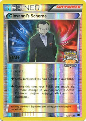 El plan de Giovanni (138/162) (Bastón de promoción del campeonato) [XY: BREAKthrough] 