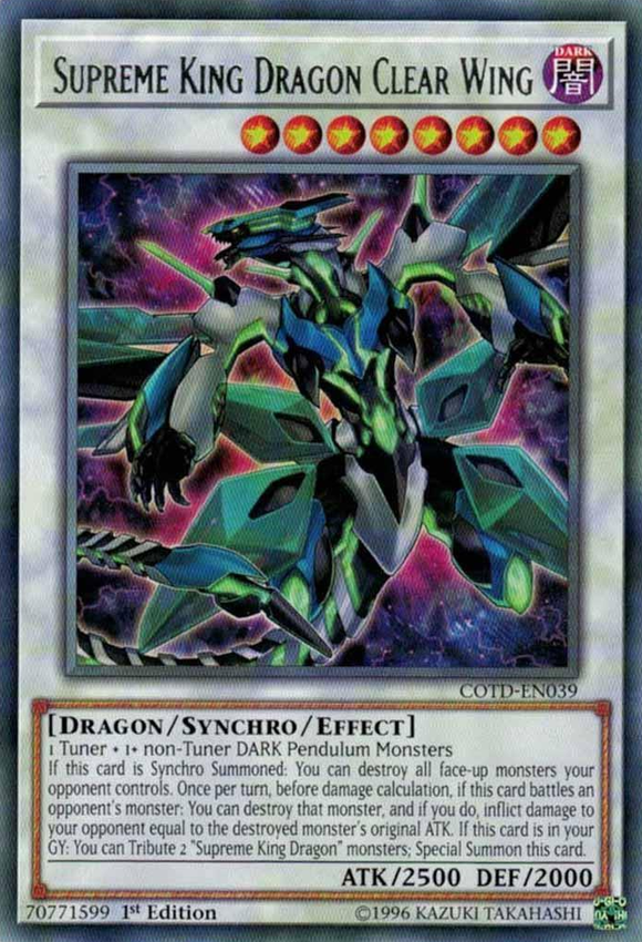 Ala transparente del dragón rey supremo [COTD-EN039] Raro 