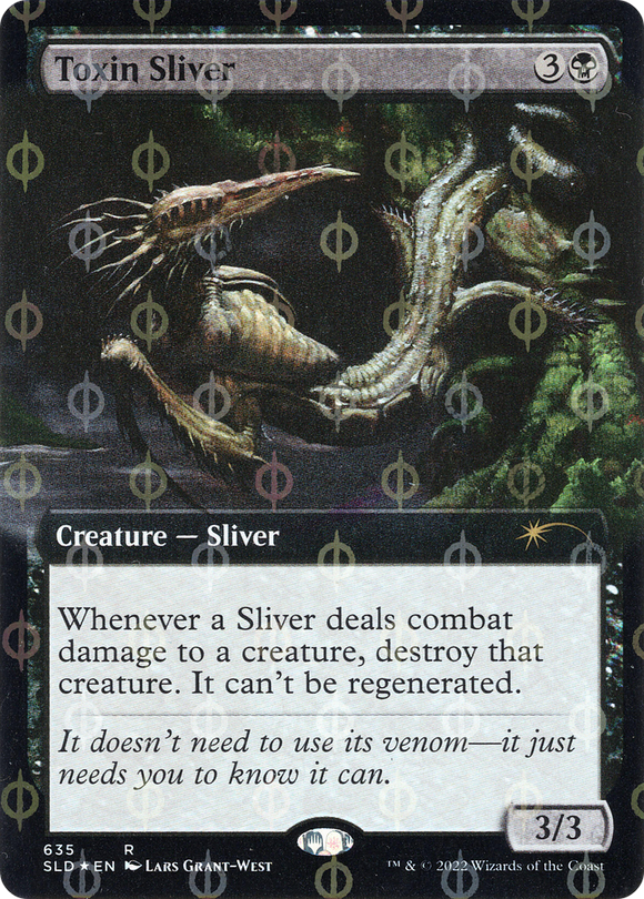 Toxin Sliver (ilustración extendida) (foil de paso a paso y completo) [Promociones de Secret Lair Drop] 