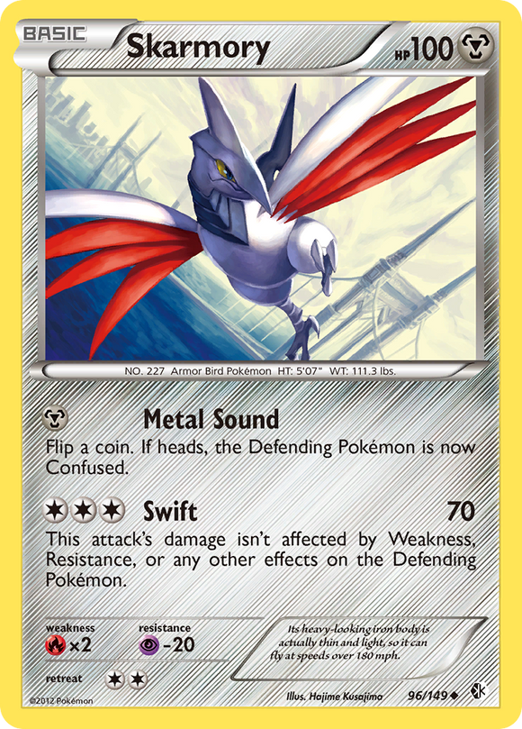 Skarmory (96/149) [Blanco y negro: fronteras cruzadas] 