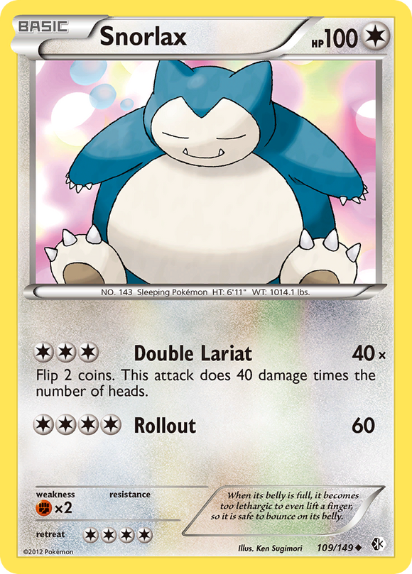 Snorlax (109/149) [Blanco y negro: fronteras cruzadas] 