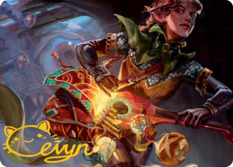 Tarjeta de arte con forma de bolsa de contención (firma estampada en dorado) [Serie de arte de Dungeons &amp; Dragons: Adventures in the Forgotten Realms] 