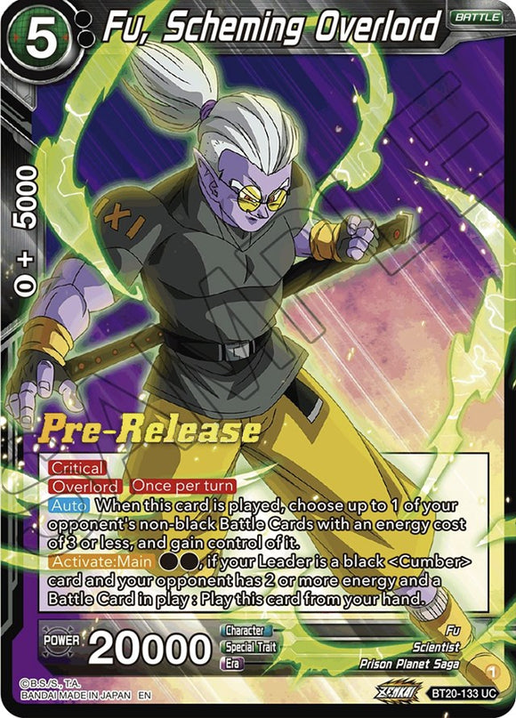 Fu, el señor supremo intrigante (BT20-133) [Promociones de prelanzamiento de Power Absorbed] 