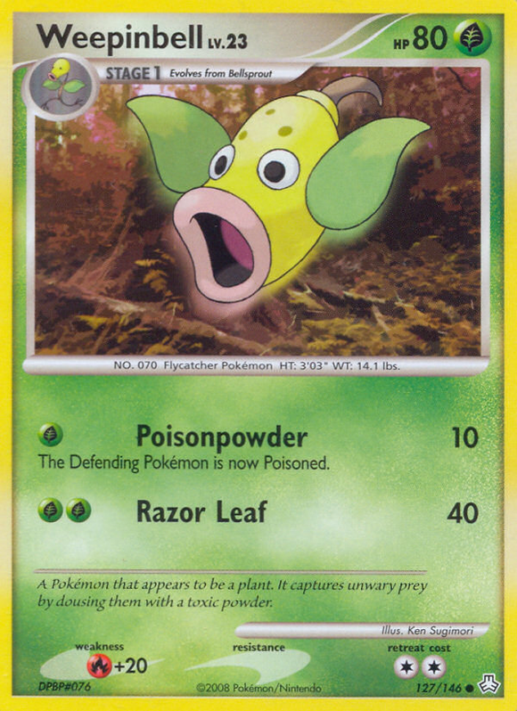 Weepinbell (127/146) [Diamante y Perla: Leyendas despertadas] 