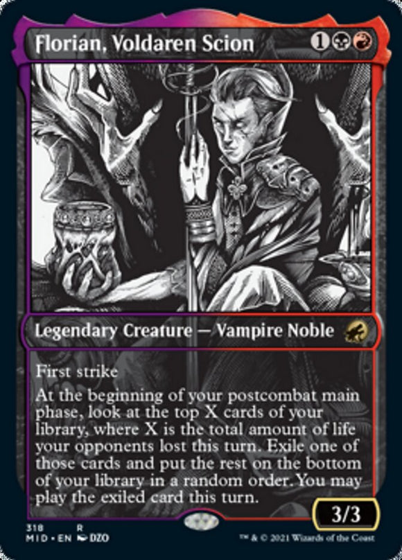 Florian, descendiente de Voldaren (Showcase Noche eterna) [Innistrad: Cacería de medianoche] 