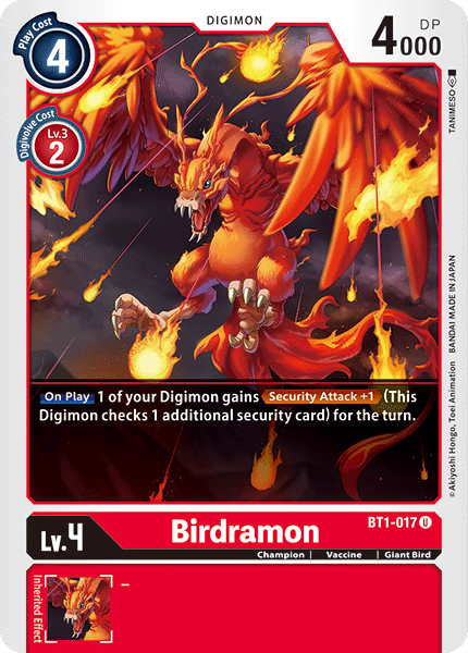 Birdramon [BT1-017] [Lanzamiento de la versión especial Booster 1.0] 