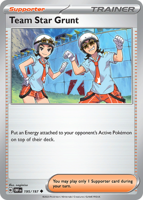Equipo Star Grunt (195/197) [Scarlet &amp; Violet: Llamas de obsidiana] 