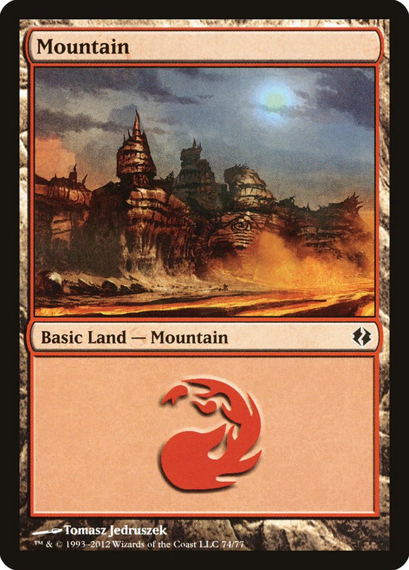Montaña (74) [Duel Decks: Venser vs. Koth] 