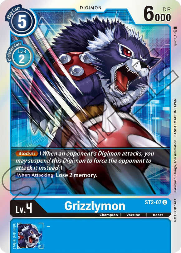 Grizzlymon [ST2-07] (Paquete de evento 1) [Mazo inicial: Promociones de Cocytus Blue] 