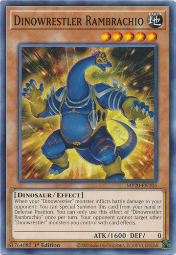 Luchador de dinosaurios Rambrachio [MP20-EN105] Común 